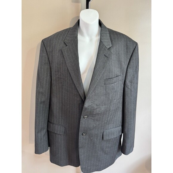 Ralph Lauren Blazer Sport Coat Gray Wool Cashmere Jacket 44R(Short)Big 48